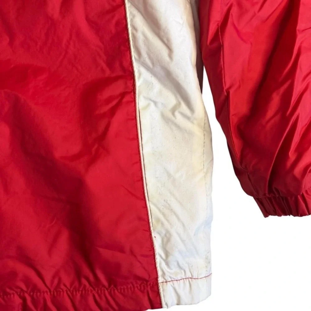 Vintage‎ Ohio State Buckeyes Red Hooded Windbreaker Jacket Youth XL 16/18